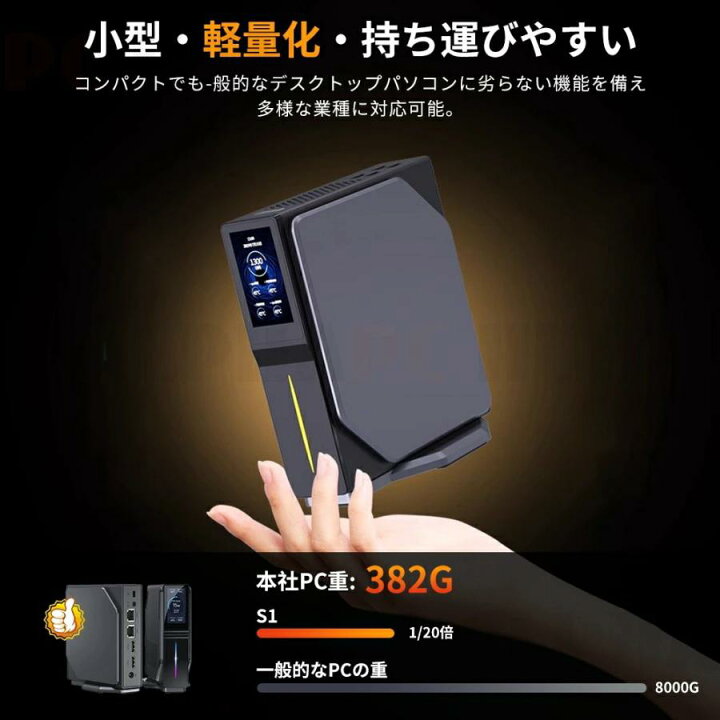 楽天市場】⭐お買い物マラソン開催中！限定P10倍⭐ ミニpc LCD 