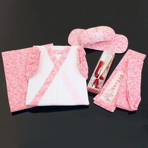 【お取り寄せ商品】七五三 着付け小物 6点セット 桜 《肌着&裾よけ・腰紐・伊達〆・前板・帯枕・末広》 7才用〈全2色〉