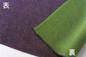 【お取り寄せ商品・キャンセル不可】【送料弊社負担】【風呂敷専門店「むす美」の風呂敷】 日本製 ふろしき 二巾(約68cm)7号 正絹ちりめん 両面友禅 鮫小紋/無地〈全2色〉30805