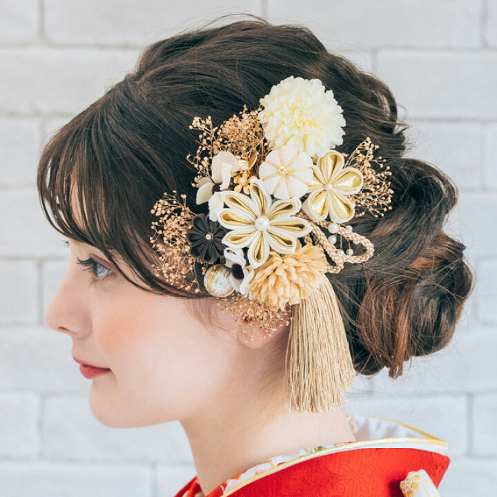 楽天市場】［髪飾りつまみ細工］新作 髪飾り 3点セット 和modern  