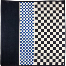 【送料込】 日本製 風呂敷 大判 90 サイズ 濱文様 「モダン市松」 市松 文様 古典 洗える ふろしき 綿 伝統 工芸 土産 ギフト 贈り物 ワイン 日本酒 一升瓶 お稽古 包む 飾る インテリア タペストリー カバー エコ バッグ 和 大布 日本 japan furoshiki メール便 送料込