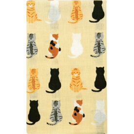 【送料込】 手ぬぐい 日本製 濱文様 「おすわり猫ならべ」 猫 ねこ ネコ 縦柄 晒 さらし 綿 生地 サイズ タペストリー インテリア 飾る 工芸 土産 ギフト プレゼント 贈り物 iapan tenugui てぬぐい 手拭い 日本 手ぬぐい 専門 わびすけ 正規品 メール便 h9