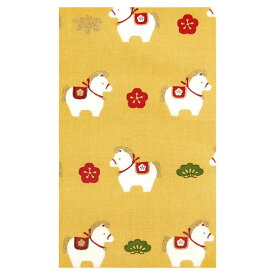 【送料込】 手ぬぐい 日本製 濱文様 「めでた午」 午 うま 干支 十二支 正月 縁起 縦柄 和柄 晒 さらし 綿 生地 サイズ タペストリー インテリア 飾る 工芸 土産 ギフト プレゼント 贈り物 iapan tenugui てぬぐい 手拭い 日本 手ぬぐい 専門 わびすけ 正規品 メール便 h9