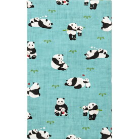 【廃番柄】【送料込】 手ぬぐい 日本製 濱文様 「仲良しパンダ親子 ブルー」 パンダ ぱんだ 縦柄 和柄 晒 さらし 綿 生地 サイズ タペストリー インテリア 飾る 工芸 土産 ギフト プレゼント 贈り物 iapan tenugui てぬぐい 手拭い 日本 手ぬぐい 専門 正規品 メール便 h9