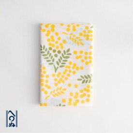 手ぬぐい 日本製 かまわぬ 「ミモザ」 ミモザ 花 春柄 縦柄 綿 晒 さらし 注染 注染手ぬぐい サイズ タペストリー インテリア 飾る 土産 ギフト プレゼント 贈り物 japan カマワヌ tenugui 手拭い てぬぐい 専門 正規品 メール便 kamawanu