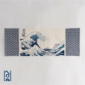 手ぬぐい 日本製 かまわぬ 鳥獣戯画 「神奈川沖浪裏」 浮世絵 葛飾 北斎 富嶽三十六景 青海波 横柄 綿 晒 注染 タペストリー インテリア 飾る 土産 ギフト プレゼント 贈り物 カマワヌ tenugui 手拭い てぬぐい 専門 正規品 ukiyoe hokusai kamawanu japan メール便