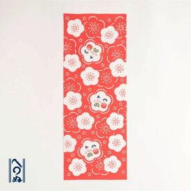 手ぬぐい 日本製 かまわぬ 「梅ひなちらし」 ひなまつり おひなさま 春 春柄 節句 縦柄 綿 晒 生地 注染 手ぬぐい サイズ タペストリー インテリア 飾る 土産 ギフト プレゼント 贈り物 工芸 japan tenugui 手拭い 和 日本 てぬぐい 専門 正規品 わびすけ メール便