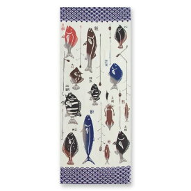 手ぬぐい 日本製 けねま 「太公望」 釣り 魚 フィッシング 縦柄 和柄 太公望 綿 晒 さらし 生地 注染 注染手ぬぐい サイズ タペストリー インテリア 飾る 工芸 ギフト プレゼント 贈り物 気音間 kenema tenugui iapan 手拭い 日本 てぬぐい 専門 正規品 わびすけ メール便