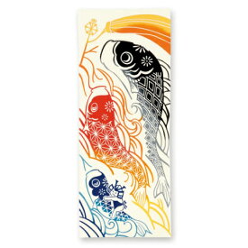 手ぬぐい 日本製 けねま 「波風と鯉のぼり」 こいのぼり 鯉のぼり 端午 節句 金太郎 縦柄 和 綿 晒 注染 手ぬぐい 綿 サイズ タペストリー インテリア 飾る 染 伝統 工芸 土産 ギフト プレゼント　tenugui iapan 日本 てぬぐい 手拭い 専門 気音間 正規品 わびすけ メール便