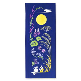 【廃番柄】 手ぬぐい 日本製 kenema 「夜に月と兎と」 兎 うさぎ 十五夜 月 秋 秋柄 縦柄 和柄 綿 晒 さらし 特岡 注染 注染手ぬぐい サイズ タペストリー インテリア 飾る 土産 ギフト プレゼント 贈り物 けねま 気音間 tenugui 手拭い てぬぐい 専門 正規品 メール便 ke13