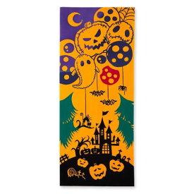 手ぬぐい 日本製 けねま 「ハロウィンバルーン」 ハロウィン 秋 秋柄 縦柄 和 綿 晒 さらし 生地 注染 手ぬぐい サイズ タペストリー インテリア 飾る 土産 ギフト プレゼント 贈り物 気音間 kenema tenugui iapan 手拭い 日本 てぬぐい 専門 正規品 わびすけ メール便