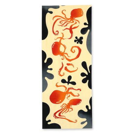 手ぬぐい 日本製 kenema 「けむにまく」 たこ タコ 蛸 縦柄 綿 晒 さらし 特岡 注染 注染手ぬぐい サイズ タペストリー インテリア 飾る 土産 ギフト プレゼント 贈り物 けねま 気音間 tenugui 手拭い てぬぐい 専門 正規品 メール便 ke13