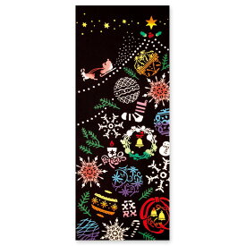 手ぬぐい 日本製 けねま 「Ornament Treeオーナメントツリー」 クリスマス ツリー 北欧 冬 冬柄 縦柄 綿 晒 注染 注染手ぬぐい サイズ タペストリー インテリア 飾る ギフト プレゼント 贈り物 kenema tenugui iapan 手拭い 日本 てぬぐい 専門 正規品 わびすけ メール便