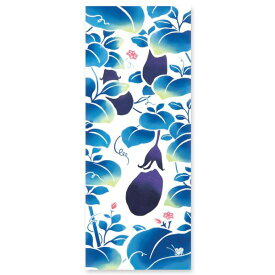 【廃番柄】 手ぬぐい 日本製 けねま 「なすび」 茄子 なす ナス 野菜 秋 秋柄 縦柄 和 綿 晒 さらし 生地 注染 注染手ぬぐい サイズ タペストリー インテリア 飾る 工芸 土産 ギフト 贈り物 気音間 kenema tenugui iapan 手拭い 日本 てぬぐい 専門 正規品 わびすけ メール便