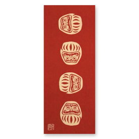 手ぬぐい 日本製 けねま 「七転八起（赤）」 ダルマ だるま 達磨 縁起 正月 縦柄 横柄 和 綿 晒 注染 手ぬぐい サイズ タペストリー インテリア 飾る 土産 ギフト プレゼント 贈り物 kenema tenugui iapan 日本 手ぬぐい てぬぐい 手拭い 専門 正規品 わびすけ メール便