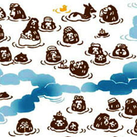 手ぬぐい 日本製 戸田屋 「名湯 さるの湯温泉」 梨園染 横柄 和柄 綿 晒 さらし 注染 サイズ タペストリー インテリア 飾る 土産 ギフト プレゼント 贈り物 剣道 登山 japan tenugui 手拭い てぬぐい 日本 手ぬぐい 専門 正規品 わびすけ メール便 t12