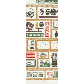 手ぬぐい 日本製 戸田屋 「茶箪笥」 梨園染 150周年記念柄 昭和 レトロ 箪笥 伝統 工芸 縦柄 綿 晒 注染 手ぬぐい サイズ タペストリー インテリア 飾る 記念 ギフト プレゼント 贈り物 道具 剣道 登山 tenugui 手拭い てぬぐい 日本手ぬぐい 専門 正規品 メール便 t14