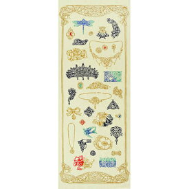 手ぬぐい 日本製 戸田屋 「アンティークジュエリー」 アンティーク 梨園染 縦柄 綿 晒 さらし 注染 注染手ぬぐい サイズ タペストリー インテリア 飾る 土産 ギフト プレゼント 贈り物 剣道 登山 tenugui 手拭い てぬぐい 日本手ぬぐい 専門 正規品 メール便 t14