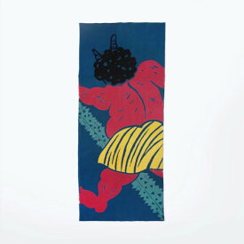 手ぬぐい 日本製 戸田屋 「節分鬼」 節分 鬼 豆まき 梨園染 縦柄 綿 晒 さらし 注染 サイズ タペストリー インテリア 飾る 土産 ギフト プレゼント 和 染 伝統 工芸 趣味 japan tenugui 手拭い てぬぐい 注染手ぬぐい 日本 専門 戸田屋商店 正規品 わびすけ メール便 t15