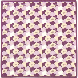 【送料込】 風呂敷 日本製【濱文様 梅々もよう(紫)】ふろしき 小判 サイズ 50cm 綿 おしゃれ 捺染 濱文様 小布 梅 冬 新春 お弁当 モダン タペストリー 海外 お土産 贈り物 ギフト お祝 母の