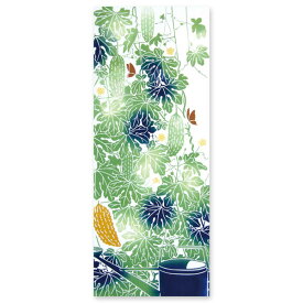 手ぬぐい 正規取扱店【けねま ゴーヤーカーテン】てぬぐい 日本製 ゴーヤー 夏 野菜 新緑 けねま kenema 縦柄 注染 晒 特岡 綿100% 気音間 かわいい 祭 剣道 スポーツ ジム 登山 キャンプ お弁当 ギフト ハンドメイド 伝統 職人 made_in_japan メール便