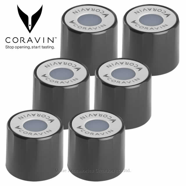 大人気 スクリューキャップのワインでコラヴァンが利用できる専用キャップ CORAVIN ランキングTOP10 コラヴァン スクリューキャップ 正規品 スタンダード CRV5002 ６個セット