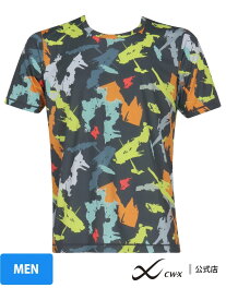 CW-X 【MEN】 Tシャツ スポーツウェア 半袖 薄い 軽い 吸汗速乾(本体) CW-X シーダブリューエックス スポーツ・アウトドア用品 トレーニング・フィットネス用品【送料無料】[Rakuten Fashion]