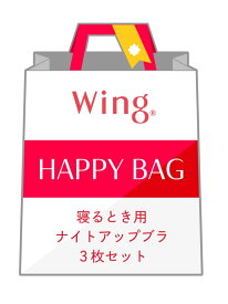【福袋】ウイング ナイトアップブラ 寝るとき用 3枚セット Wing ウイング インナー・ルームウェア ブラジャー【送料無料】[Rakuten Fashion]