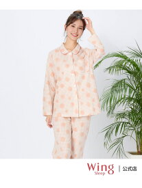 ウイング パジャマ 綿100%(本体肌側) あったか 3Lまで対応 長袖 長ズボン Wing Sleep ウイング インナー・ルームウェア パジャマ【送料無料】[Rakuten Fashion]