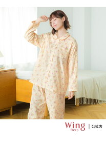【SALE／20%OFF】ウイング パジャマ 綿100%(本体) 二重ガーゼ 長袖 長ズボン Wing Sleep ウイング インナー・ルームウェア パジャマ【RBA_E】【送料無料】[Rakuten Fashion]