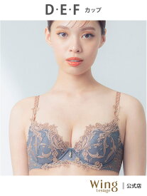 【SALE／20%OFF】ウイング 【4000シリーズ】 ブラジャー ふっくら,まる胸メイク 背中すっきり Wing Lesiage ウイング インナー・ルームウェア ブラジャー グレー ピンク【RBA_E】【送料無料】[Rakuten Fashion]