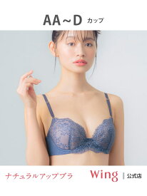 ウイング ブラジャー 【ナチュラルアップブラ】 Wing ウイング インナー・ルームウェア ブラジャー レッド ネイビー グレー グリーン[Rakuten Fashion]