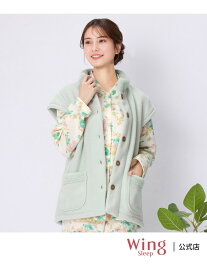 ウイング パジャマ ベスト フリース素材 あったか 冬 3分袖 Wing Sleep ウイング インナー・ルームウェア その他のインナー・ルームウェア【送料無料】[Rakuten Fashion]