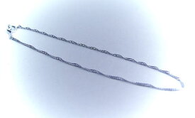 K18WG ホワイトゴールドスクリュー　ブレスレットNo.BR-D-2♪