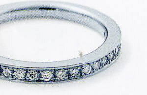 ★NINA RICCI【ニナリッチ】(59)6RB0007-3ハーフエタニティリング・マリッジリング・結婚指輪・ペアリング用(1本)