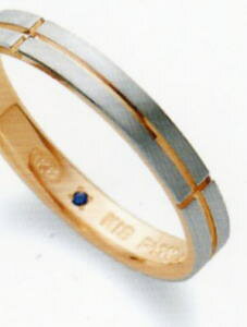 ★Romantic Blueロマンティックブルー4B3002(30)マリッジリング・結婚指輪・ペアリング用(1本)