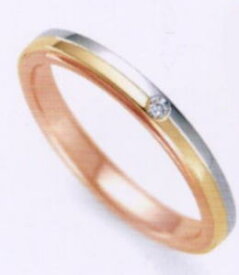 RomanticBlue ロマンティックブルー4A5001(19)PT900プラチナ/K18YG イエローゴールド/K18PGピンクゴールドマリッジリング・結婚指輪・ペアリング用(1本）