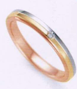 RomanticBlue ロマンティックブルー4A5001(27)PT900プラチナ/K18YG イエローゴールド/K18PGピンクゴールドマリッジリング・結婚指輪・ペアリング用(1本)