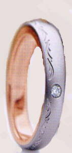 ★Romantic Blueロマンティックブルー4RK017(25)マリッジリング・結婚指輪・ペアリング用(1本)