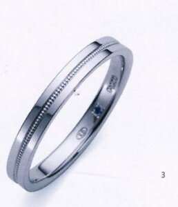 ★Romantic Blueロマンティックブルー4B1006(16)マリッジリング・結婚指輪・ペアリング用(1本)
