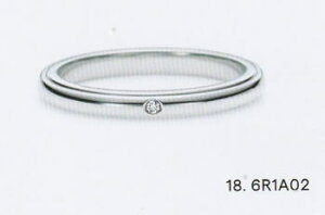 ★NINA RICCI【ニナリッチ】【新製品】(18)6r1a02-3マリッジリング・結婚指輪・ペアリング用(1本)