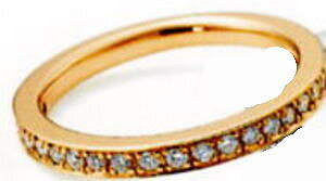 ★NINA RICCI【ニナリッチ】(58)6RG0001ハーフエタニティリング・マリッジリング・結婚指輪・ペアリング用(1本)