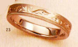 ★【卸直営店のお得な特別割引価格★Angerosa(アンジェローザ)(23)AR-814羽(Uni), K18PG マリッジリング、結婚指輪、ペアリング用(1本)