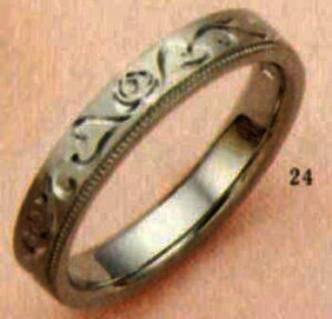 ★【卸直営店のお得な特別割引価格★Angerosa(アンジェローザ)(24)AR-815薔薇(Uni), Pt950 プラチナ マリッジリング、結婚指輪、ペアリング用(1本)