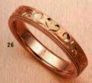 ★【卸直営店のお得な特別割引価格★Angerosa(アンジェローザ)(26)AR-817ハート(Uni)K18PG マリッジリング、結婚指輪、ペアリング用(1本)