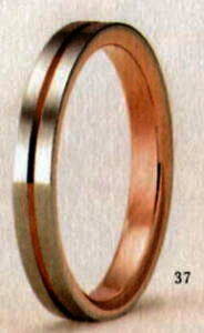 ★【卸直営店のお得な特別割引価格★Angerosa(アンジェローザ)(37)AR-601(M), Pt950/K18PG マリッジリング、結婚指輪、ペアリング用(1本)