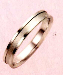 ★【卸直営店のお得な特別割引価格★Angerosa(アンジェローザ)(52)AR-808(M), Pt950 プラチナ マリッジリング、結婚指輪、ペアリング用(1本)