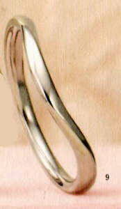 ★【価格は変動しやすいので、お問い合わせください。】★Angerosa(アンジェローザ)(9)AR-009(M), Pt900 マリッジリング、結婚指輪、ペアリング用(1本)