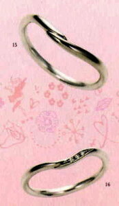 yi͕ϓ₷̂ŁA₢킹BzAngerosaiAWF[Uj(15)AR-015(M)&(16)AR-016(L), Pt900 }bWOAwցAyAO