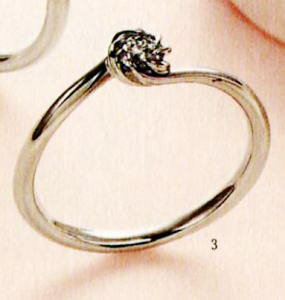 yi͕ϓ₷̂ŁA₢킹BzAngerosaiAWF[Uj(3)AR-003, Pt900 GQ[WOAw